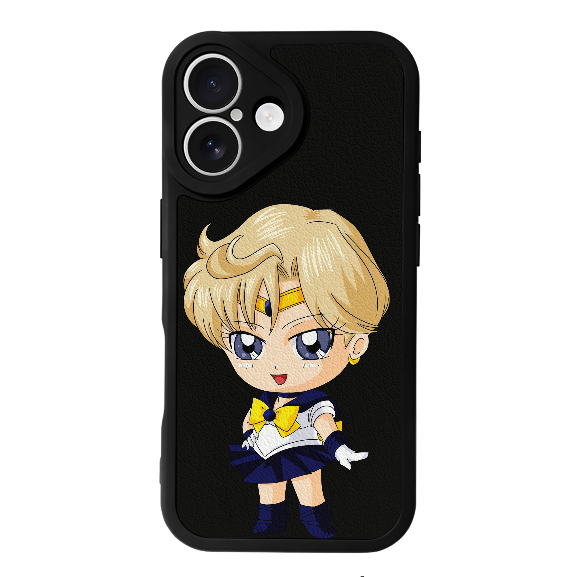 （画像用） 美少女戦士セーラームーン 天王はるか Sailor Moon Tenoh Haruka 【iPhone 16シリーズ対応】シリコンスマホケース（レザー調） 材質：シリコン